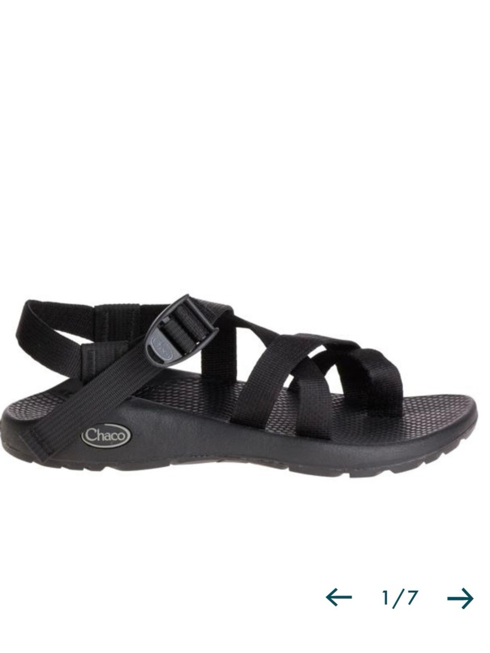 Chaco Men's Z/2 Adjustable Strap Classic Sandal Black Outdoor Adventure Size 10